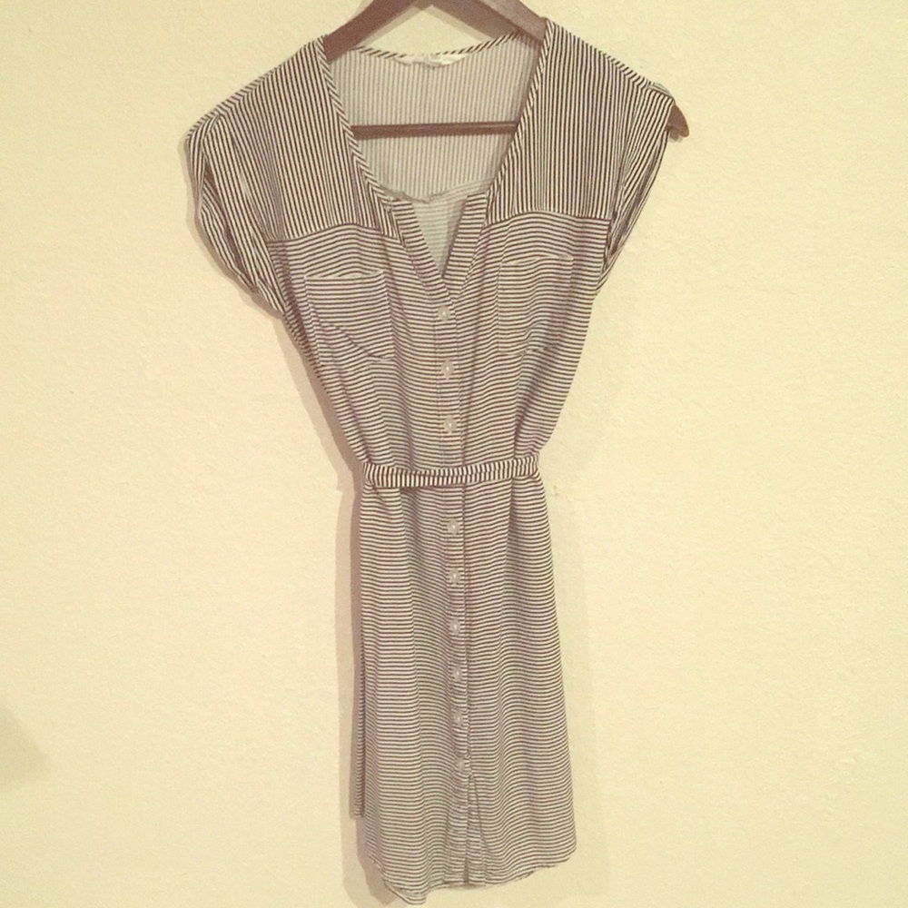 Black & White Striped Dress